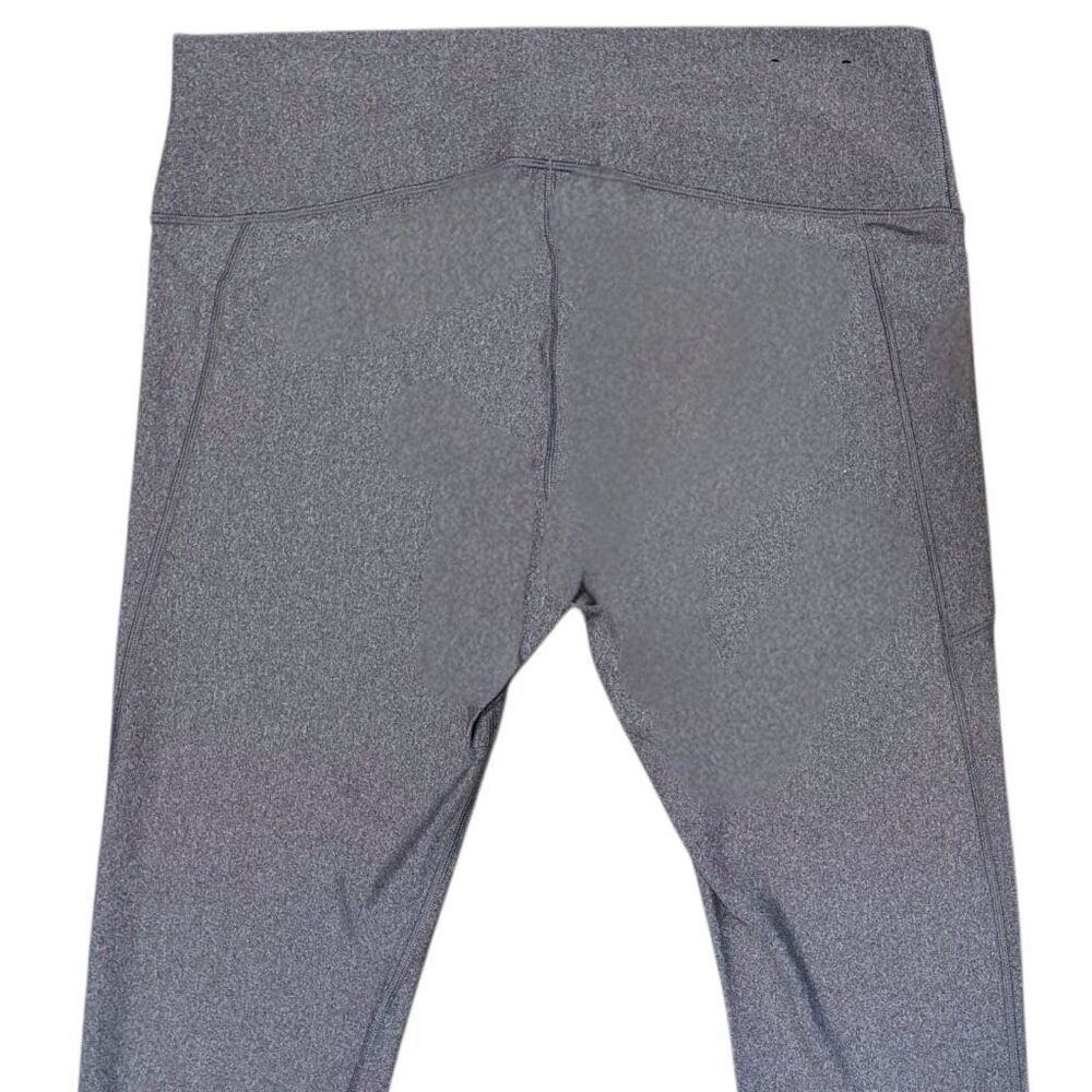 Under Armour UA Gray HeatGear Tech No-Slip Waistband Full Length Leggings NEW - Picture 7 of 14